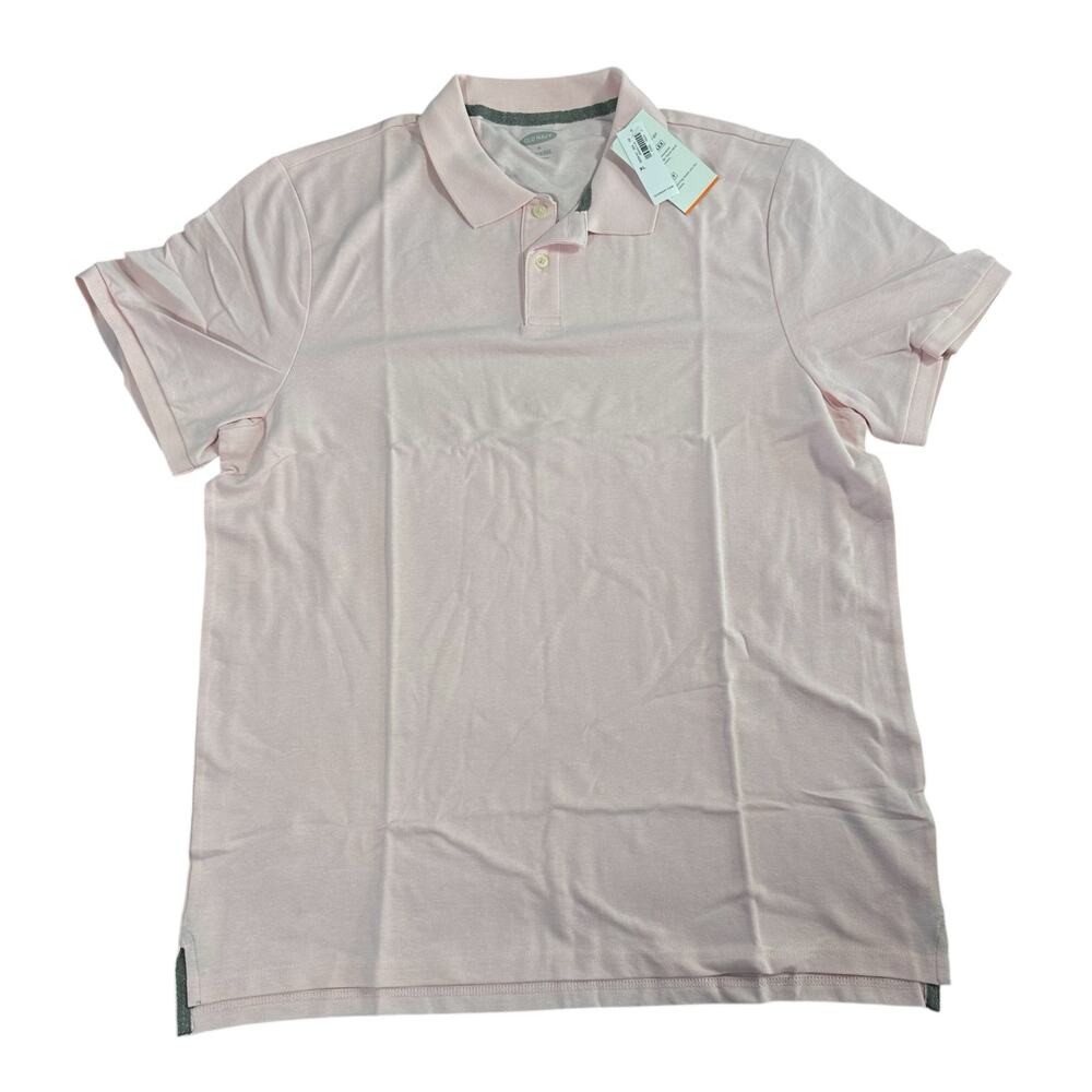 Old Navy Men's Short Sleeve Pink‎ Core Polo Shirt Size XL